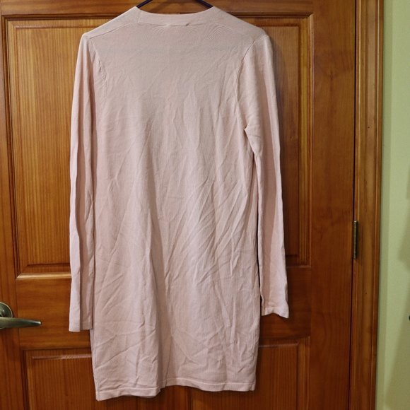 Mystree Pale Pink Cardigan Sweater NWT Small Italian Knit Button Front Style - Picture 4 of 8